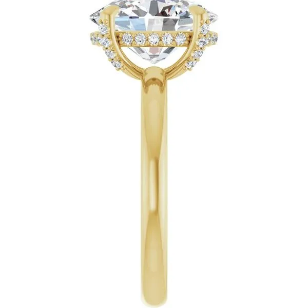 Claw-Prong Hidden Halo-Style Engagement Ring Image 4 Virtus Collective Newport Beach , CA
