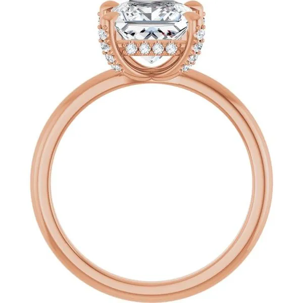 Claw-Prong Hidden Halo-Style Engagement Ring Image 2 Clater Jewelers Louisville, KY