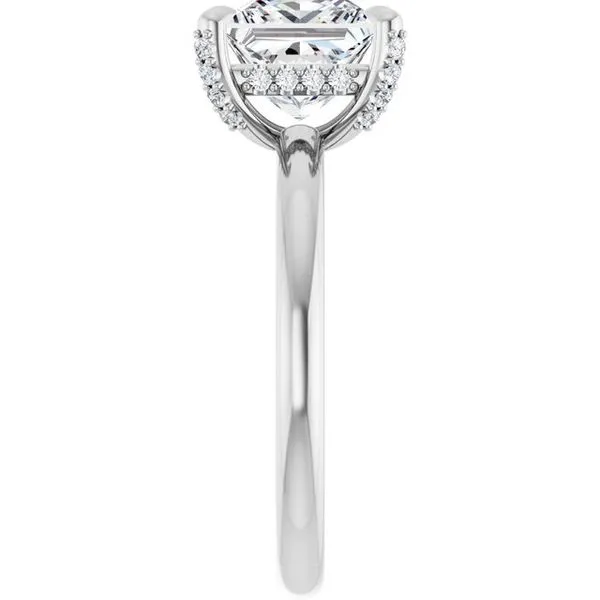 Claw-Prong Hidden Halo-Style Engagement Ring Image 4 Jimmy Smith Jewelers Decatur, AL