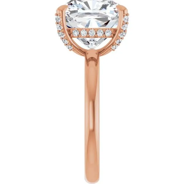 Claw-Prong Hidden Halo-Style Engagement Ring Image 4 Mark Jewellers La Crosse, WI