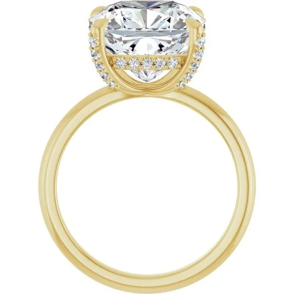 Claw-Prong Hidden Halo-Style Engagement Ring Image 2 Raleigh Diamond Fine Jewelry Raleigh, NC