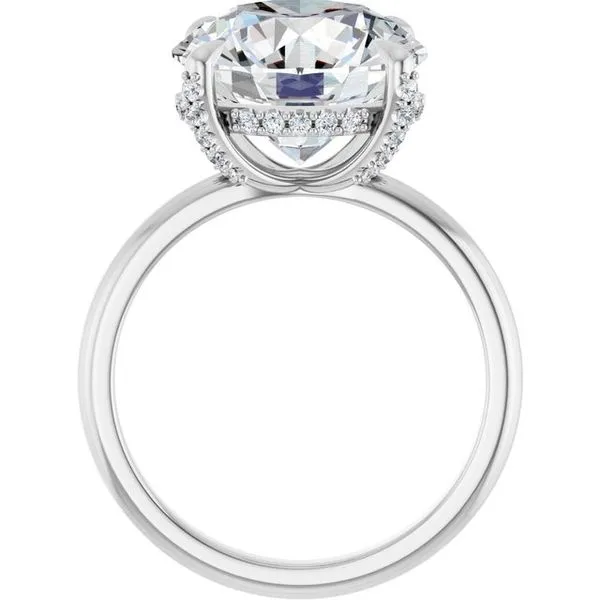 Claw-Prong Hidden Halo-Style Engagement Ring Image 2 Jimmy Smith Jewelers Decatur, AL