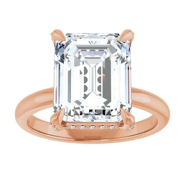 Claw-Prong Hidden Halo-Style Engagement Ring Image 3 Raleigh Diamond Fine Jewelry Raleigh, NC