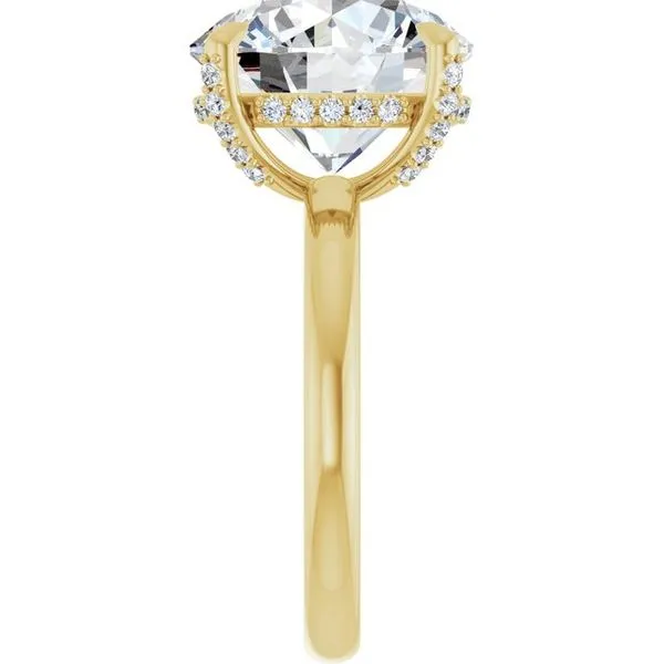 Claw-Prong Hidden Halo-Style Engagement Ring Image 4 Raleigh Diamond Fine Jewelry Raleigh, NC