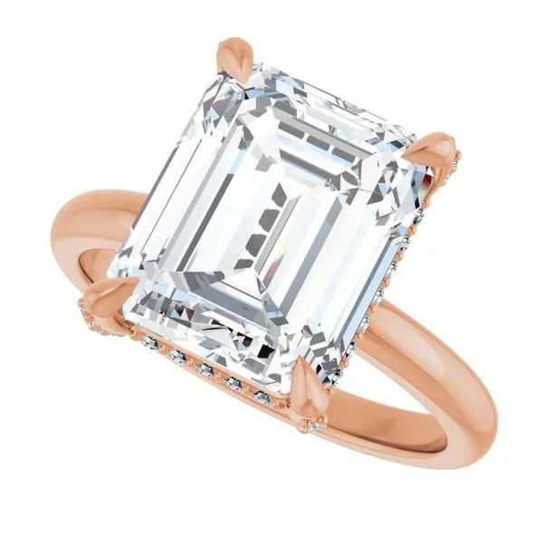 Claw-Prong Hidden Halo-Style Engagement Ring Image 5 Mark Jewellers La Crosse, WI