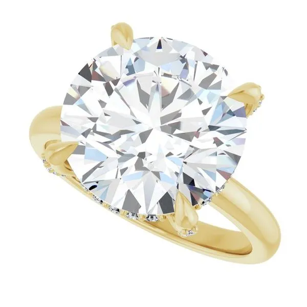 Claw-Prong Hidden Halo-Style Engagement Ring Image 5 Mark Jewellers La Crosse, WI