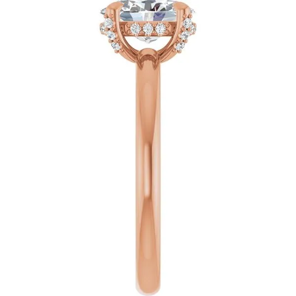 Claw-Prong Hidden Halo-Style Engagement Ring Image 4 Natale Jewelers Sewell, NJ