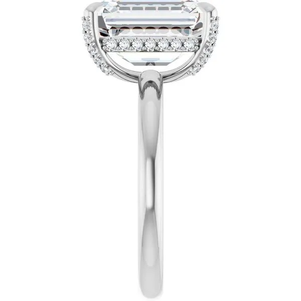 Claw-Prong Hidden Halo-Style Engagement Ring Image 4 Raleigh Diamond Fine Jewelry Raleigh, NC