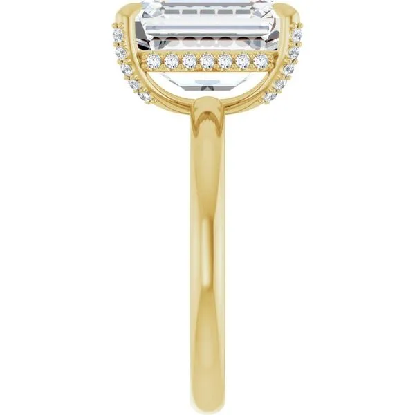 Claw-Prong Hidden Halo-Style Engagement Ring Image 4 The Jewelry Source El Segundo, CA