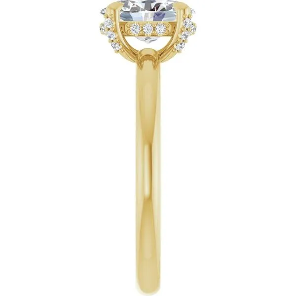 Claw-Prong Hidden Halo-Style Engagement Ring Image 4 Austin's Fine Diamonds & Jewelry Lyndhurst, NJ