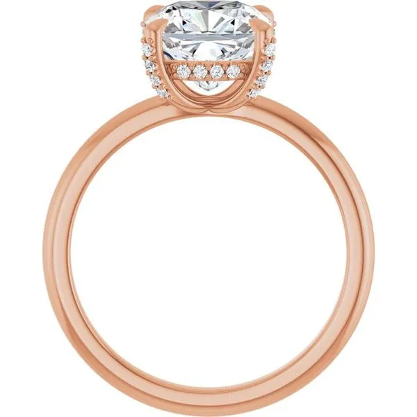 Claw-Prong Hidden Halo-Style Engagement Ring Image 2 Jimmy Smith Jewelers Decatur, AL