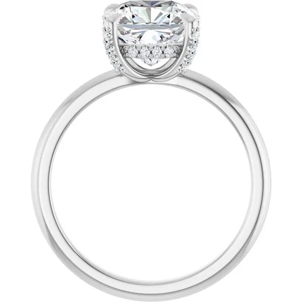 Claw-Prong Hidden Halo-Style Engagement Ring Image 2 Mark Jewellers La Crosse, WI