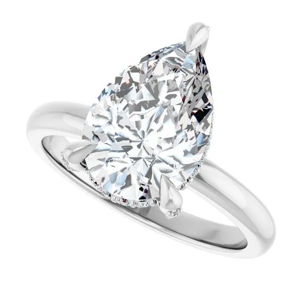 Claw-Prong Hidden Halo-Style Engagement Ring Image 5 Paul James Jewelers Angels Camp, CA