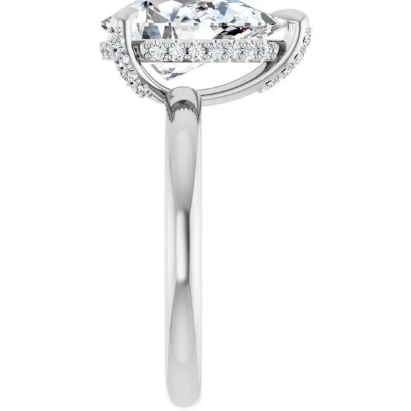 Claw-Prong Hidden Halo-Style Engagement Ring Image 4 J. Thomas Jewelers Rochester Hills, MI