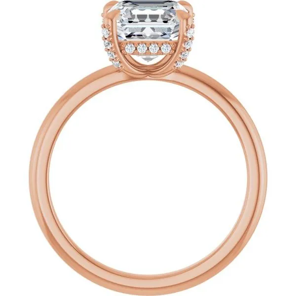 Claw-Prong Hidden Halo-Style Engagement Ring Image 2 The Jewelry Source El Segundo, CA