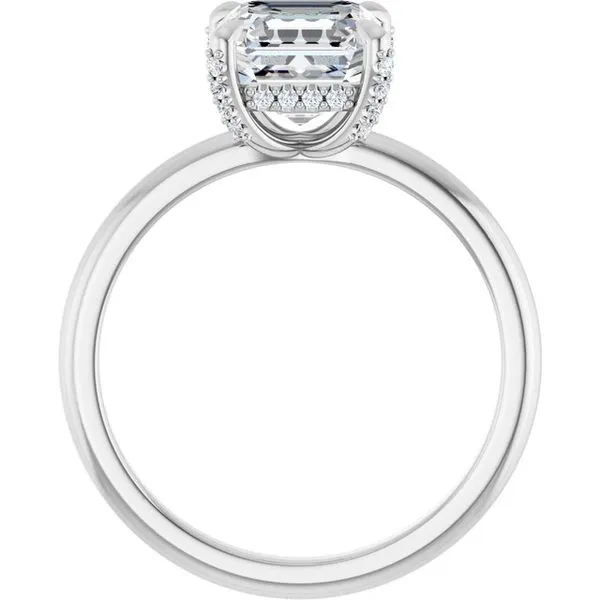 Claw-Prong Hidden Halo-Style Engagement Ring Image 2 Raleigh Diamond Fine Jewelry Raleigh, NC