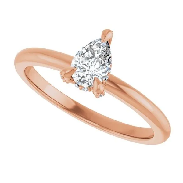 Claw-Prong Hidden Halo-Style Engagement Ring Image 5 Raleigh Diamond Fine Jewelry Raleigh, NC