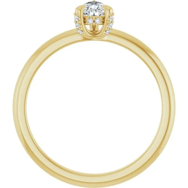 Claw-Prong Hidden Halo-Style Engagement Ring Image 2 Arezzo Jewelers Elmwood Park, IL