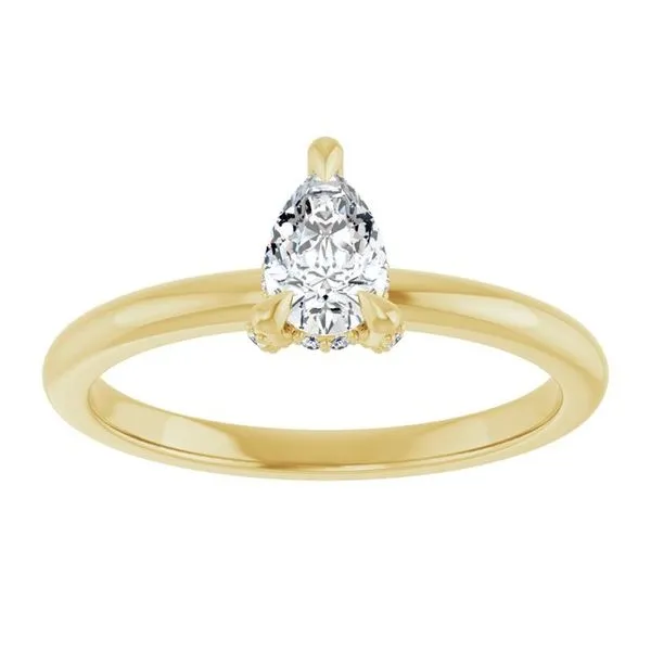 Claw-Prong Hidden Halo-Style Engagement Ring Image 3 Arezzo Jewelers Elmwood Park, IL