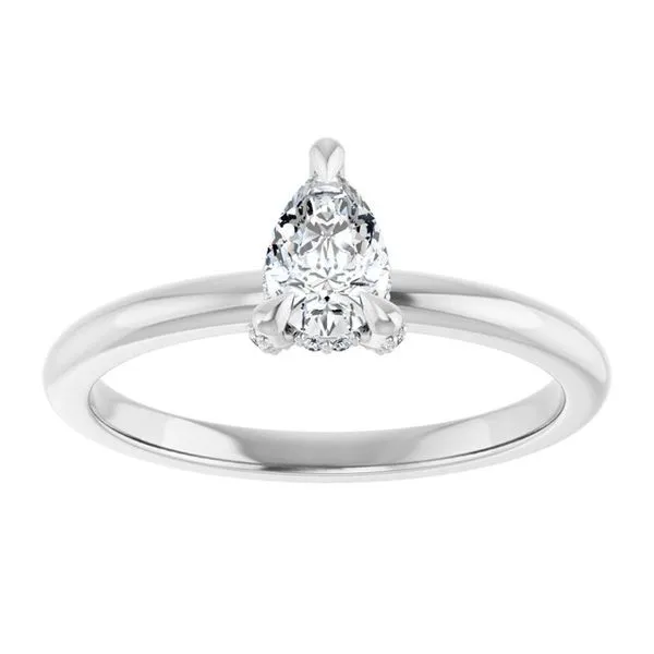 Claw-Prong Hidden Halo-Style Engagement Ring Image 3 Raleigh Diamond Fine Jewelry Raleigh, NC
