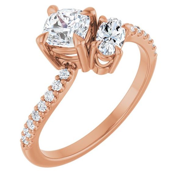 Two-Stone Bypass Engagement Ring