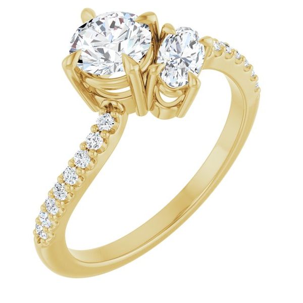 Two-Stone Bypass Engagement Ring
