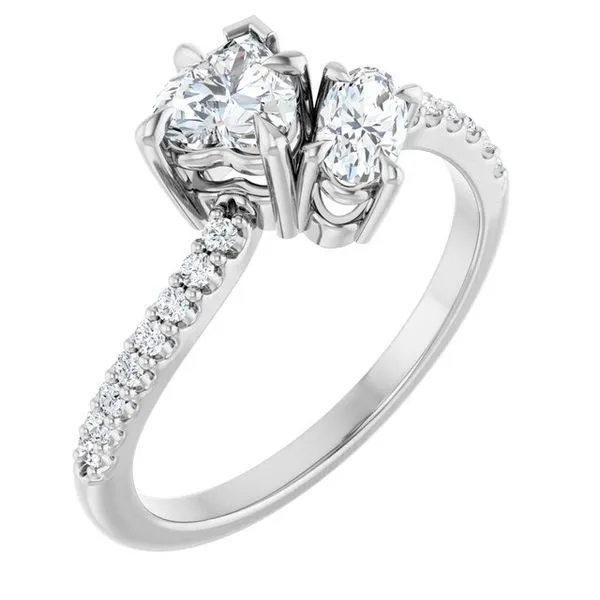 Two-Stone Bypass Engagement Ring Raleigh Diamond Fine Jewelry Raleigh, NC