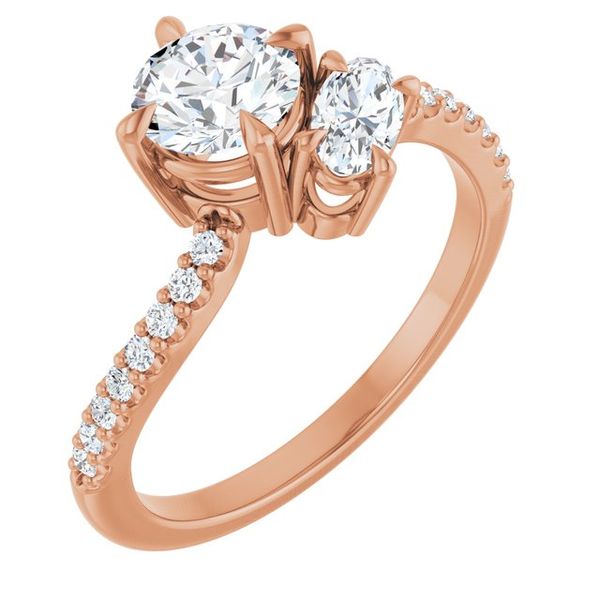Two-Stone Bypass Engagement Ring