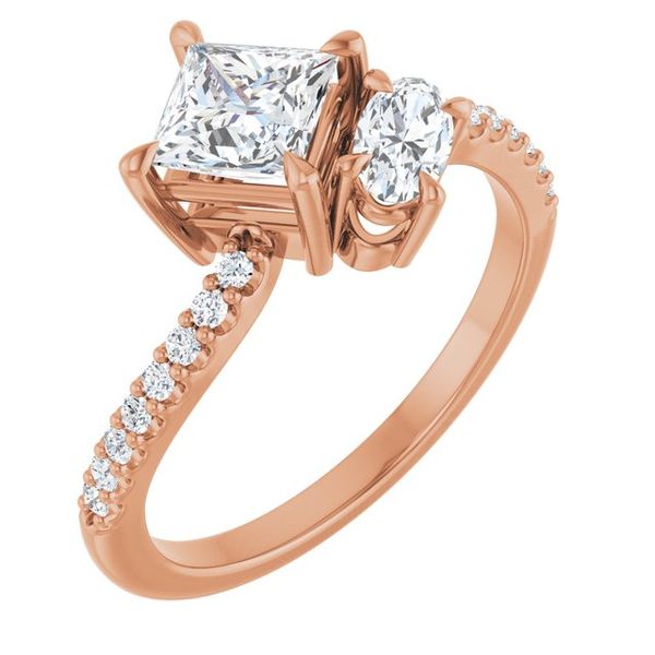 Two-Stone Bypass Engagement Ring