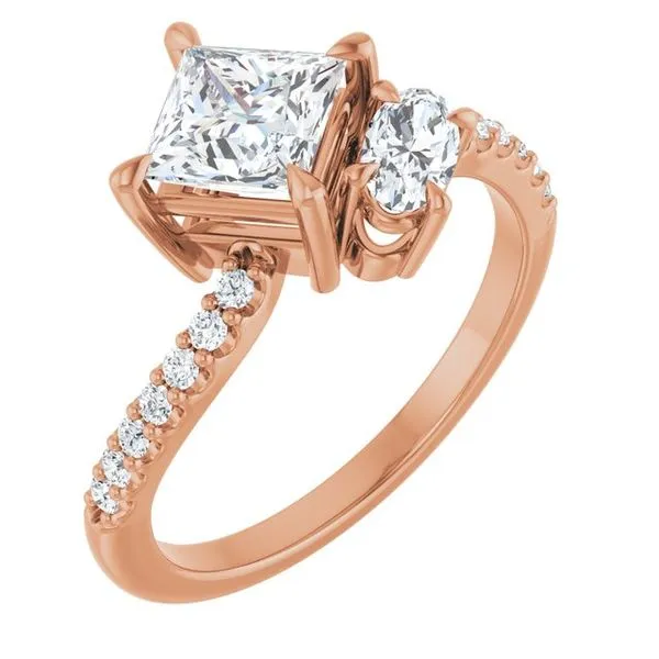 Two-Stone Bypass Engagement Ring Raleigh Diamond Fine Jewelry Raleigh, NC