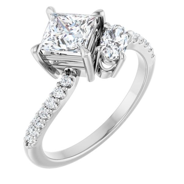 Two-Stone Bypass Engagement Ring