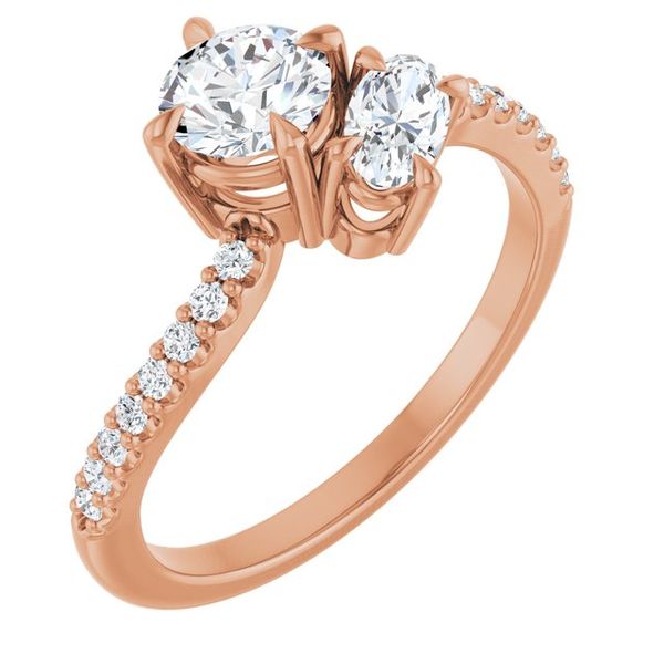 Two-Stone Bypass Engagement Ring