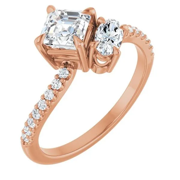 Two-Stone Bypass Engagement Ring Raleigh Diamond Fine Jewelry Raleigh, NC