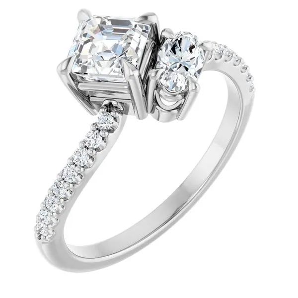 Two-Stone Bypass Engagement Ring Raleigh Diamond Fine Jewelry Raleigh, NC