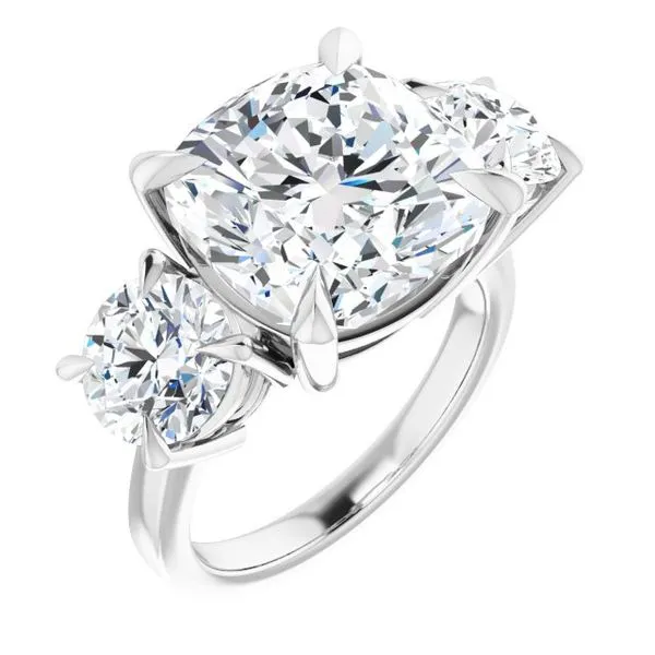 Three-Stone Engagement Ring Berilian Jewelers Folsom, CA