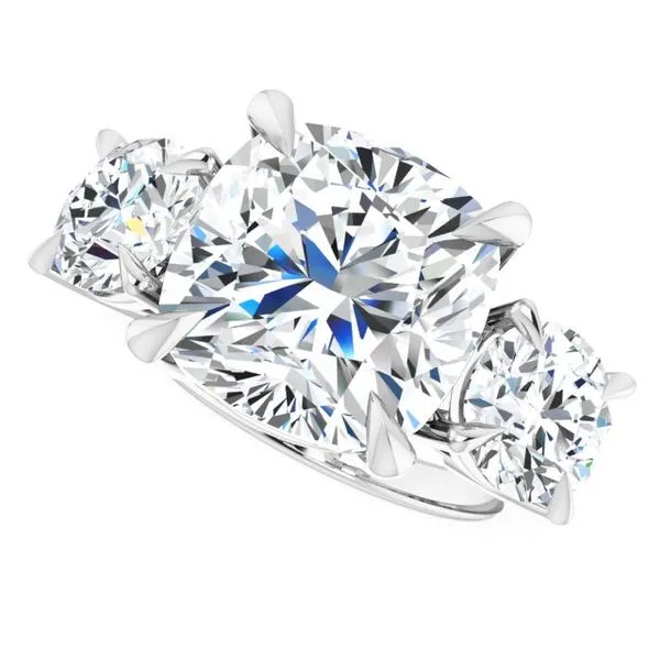 Three-Stone Engagement Ring Image 5 Berilian Jewelers Folsom, CA