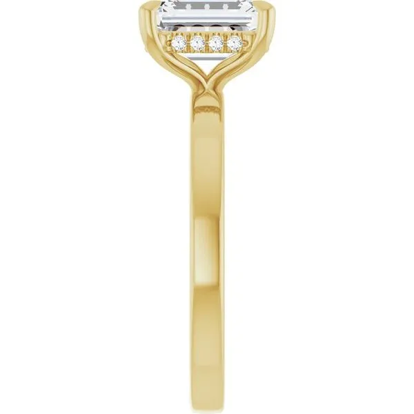 Claw-Prong Hidden Halo-Style Engagement Ring Image 4 Jimmy Smith Jewelers Decatur, AL