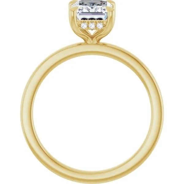 Claw-Prong Hidden Halo-Style Engagement Ring Image 2 Vulcan's Forge LLC KANSAS CITY, MO