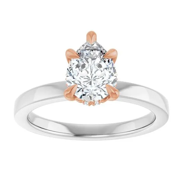 Claw-Prong Hidden Halo-Style Engagement Ring Image 3 Jimmy Smith Jewelers Decatur, AL
