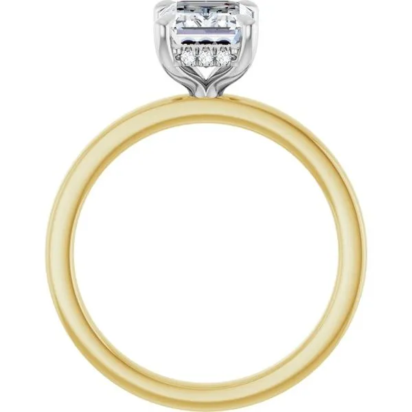 Claw-Prong Hidden Halo-Style Engagement Ring Image 2 Futer Bros Jewelers York, PA