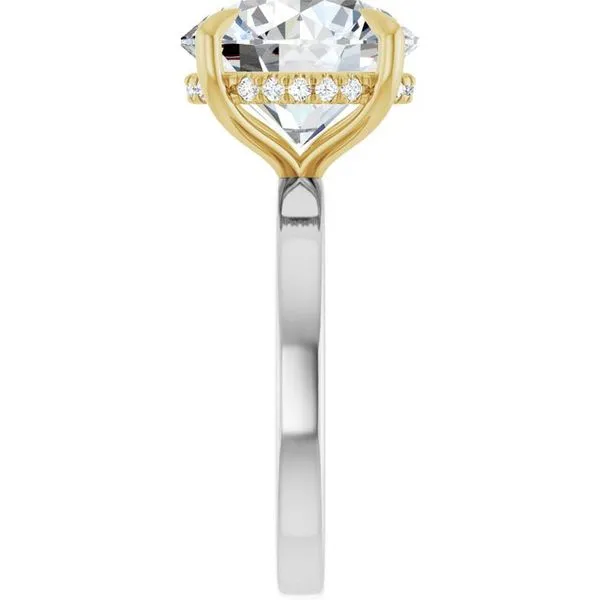 Claw-Prong Hidden Halo-Style Engagement Ring Image 4 Austin's Fine Diamonds & Jewelry Lyndhurst, NJ