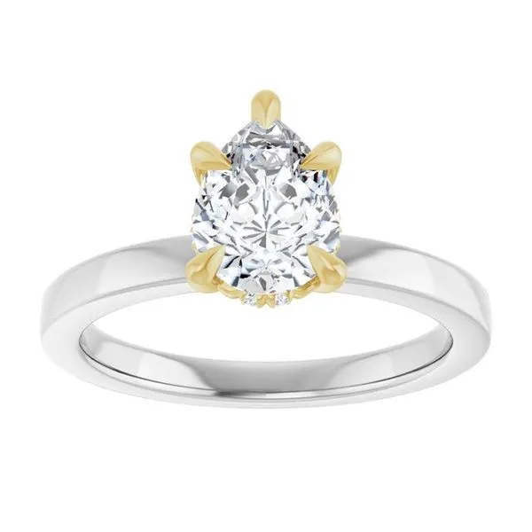 Claw-Prong Hidden Halo-Style Engagement Ring Image 3 Jimmy Smith Jewelers Decatur, AL