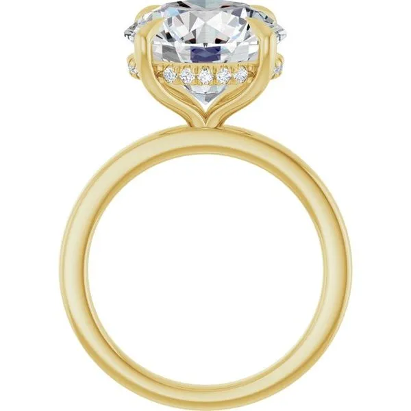 Claw-Prong Hidden Halo-Style Engagement Ring Image 2 Shipley's Fine Jewelry Hampstead, MD