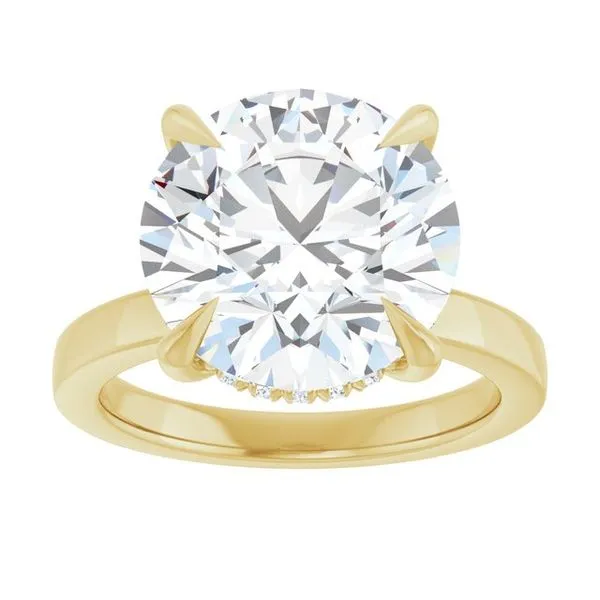 Claw-Prong Hidden Halo-Style Engagement Ring Image 3 Shipley's Fine Jewelry Hampstead, MD