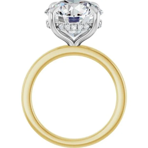 Claw-Prong Hidden Halo-Style Engagement Ring Image 2 Mark Jewellers La Crosse, WI