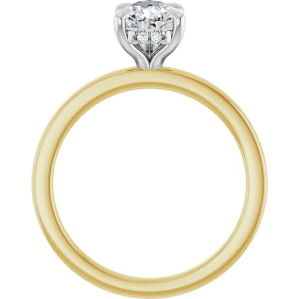 Claw-Prong Hidden Halo-Style Engagement Ring Image 2 JF Jones Jewelers Rochester, NY