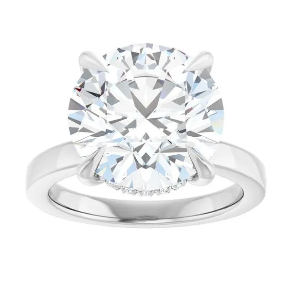 Claw-Prong Hidden Halo-Style Engagement Ring Image 3 Paul James Jewelers Angels Camp, CA