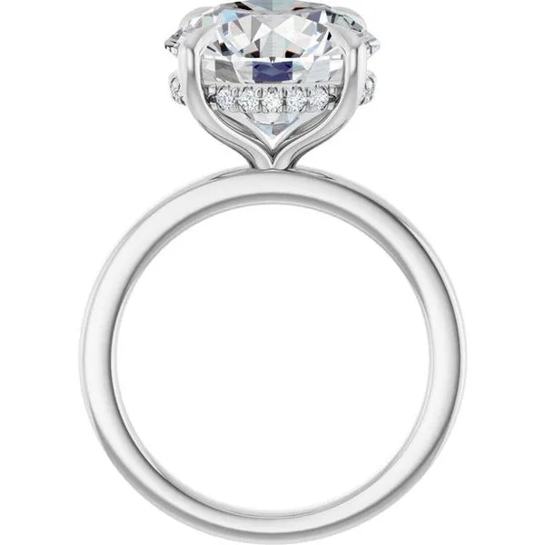 Claw-Prong Hidden Halo-Style Engagement Ring Image 2 The Jewelry Source El Segundo, CA