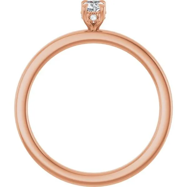 Claw-Prong Hidden Halo-Style Engagement Ring Image 2 Vulcan's Forge LLC KANSAS CITY, MO