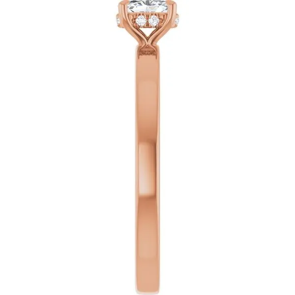 Claw-Prong Hidden Halo-Style Engagement Ring Image 4 Arezzo Jewelers Elmwood Park, IL